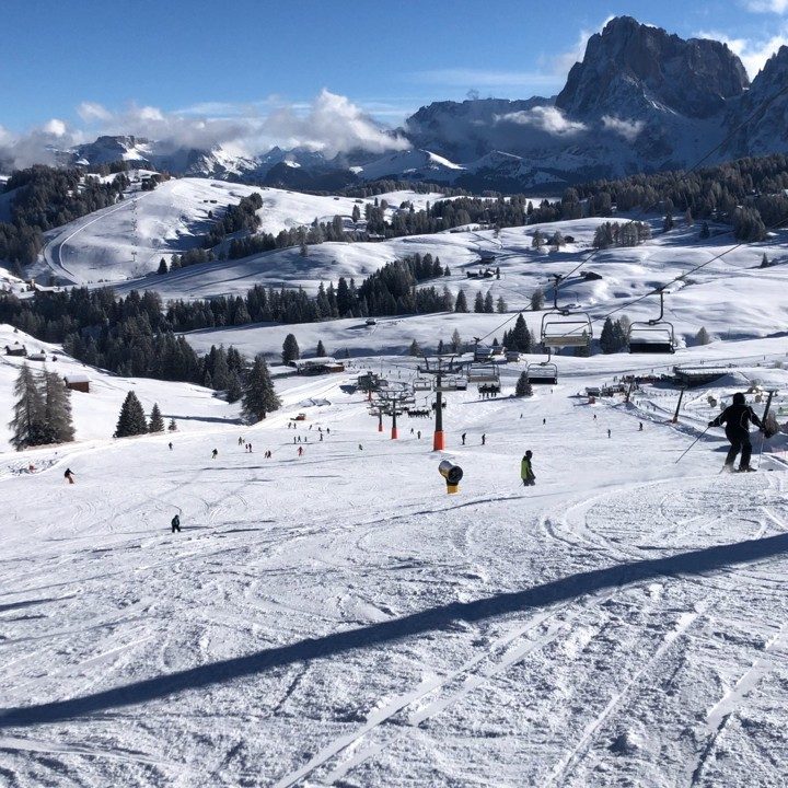 Stok i wyciąg krzesełkowy na Alpe di Siusi